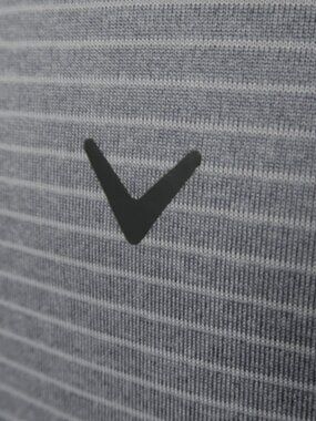 Callaway Opti•Dri Gray Pin Striped Polo (XXL) OMG! ⛳️ ⛳️